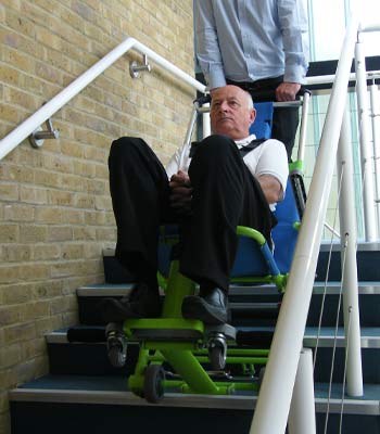 Location de chaise d'évacuation par escalier Excel pour pmr et personnes handicapées