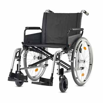 Fauteuil roulant manuel extra large XL, disponible à la location, pour vos déplacements touristiques ou professionnels